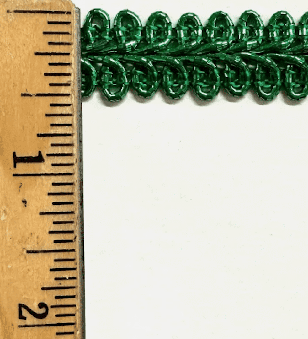 1/2" Metallic French Chinese Braid Gimp Trim - 10 Continuous Yards!