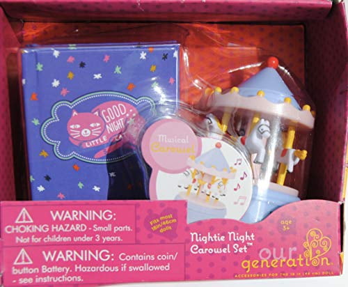 Our Generation Nightie Night Carousel Set Accessories With Sounds 
