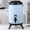 SOGA 8L Stainless Steel Insulated Milk Tea Barrel Hot and Cold Beverage