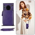 thumbnail image 2 of Funda tipo cartera para Huawei Mate 30 Pro con tarjetero y correa para el hombro para mujer, 2 of 5