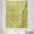thumbnail image 1 of Whimsical Tapestry, Botanical Pattern with Doodle Style Blooming Flowers Spring Fantasy Garden Art, Fabric Wall Hanging Decor for Bedroom Living Room Dorm, 5 Sizes, Multicolor, by Ambesonne, 1 of 1