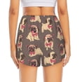 thumbnail image 2 of Lsque Cut Pug Printed Women's Running Shorts with Liner Pockets,Elastic Quick Dry Workout Athletic Gym Yoga Shorts,Womens High Waist Shorts-XX-Large, 2 of 9