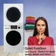 Spacesaving Stackable Washer and Dryer set with Sanitize, Allergen