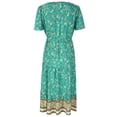 thumbnail image 5 of Skksst Bohemian Women Ethnic Style Ruffle Sleeve Dress, 5 of 5