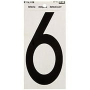 Hy-Ko Vinyl 5 In. Reflective Adhesive Number Six RV-70/6 Pack of 10