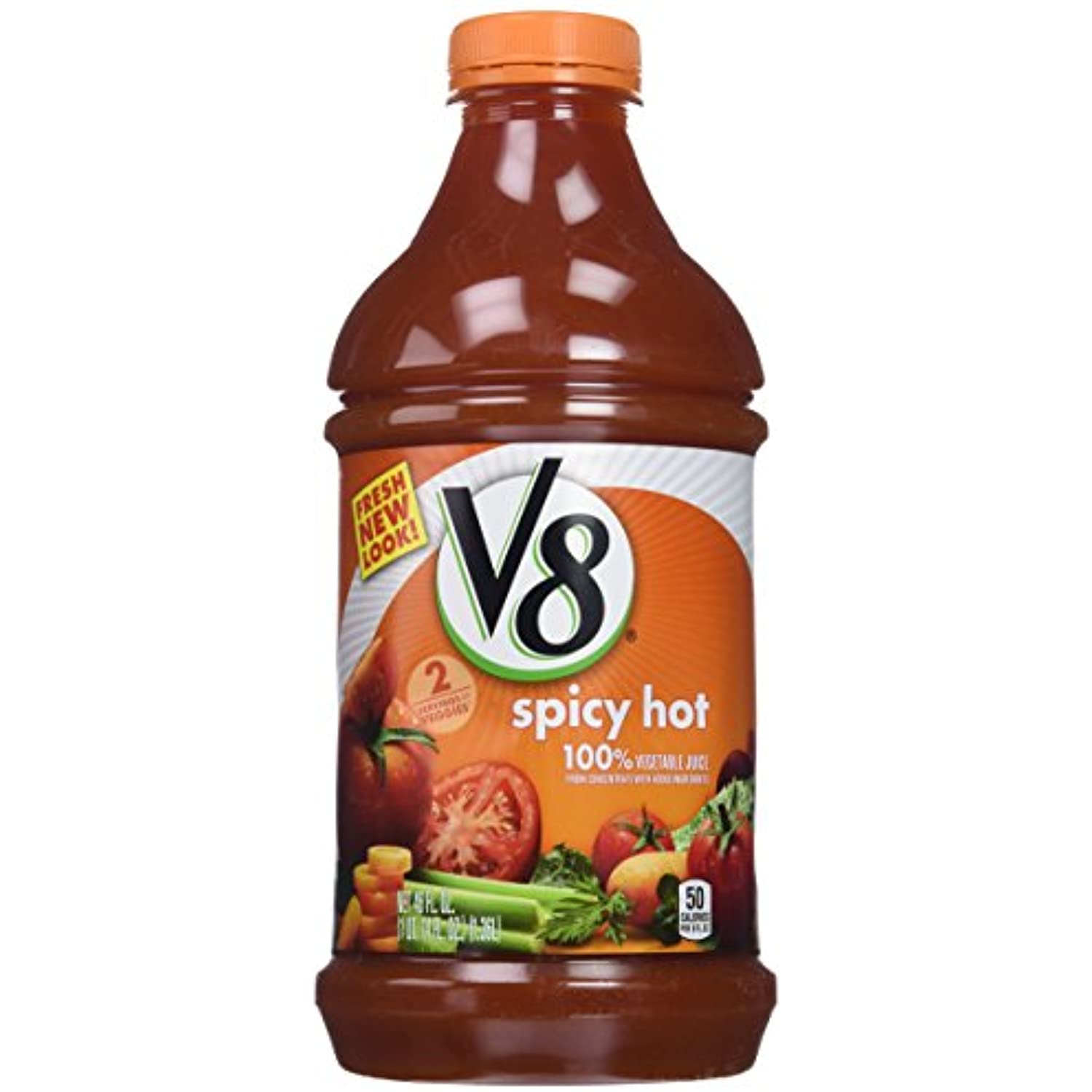 V8 Spicy Hot Vegetable Juice, 46 Ounce (Pack Of 6)