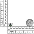 thumbnail image 6 of Gem Stone King 14K White Gold 2.40 Ct Round Green Mystic Topaz Women Solitaire Engagement Ring, 6 of 6