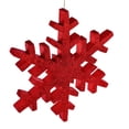 thumbnail image 2 of Vickerman 30 Pouces Flocon de Neige Rouge Pailleté Ornement de Noël, 2 of 2