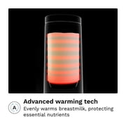 Baby Brezza Portable Warmer – 3X Faster Baby Bottle Warming - Travel Breastmilk and Formula Warmer - Safe, Even Heating - Up to 9oz - No Adapters, Black