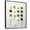 thumbnail image 2 of Designart "Minimalist Golf Tees II" Sports Floater Framed Wall Art Living Room, 2 of 7