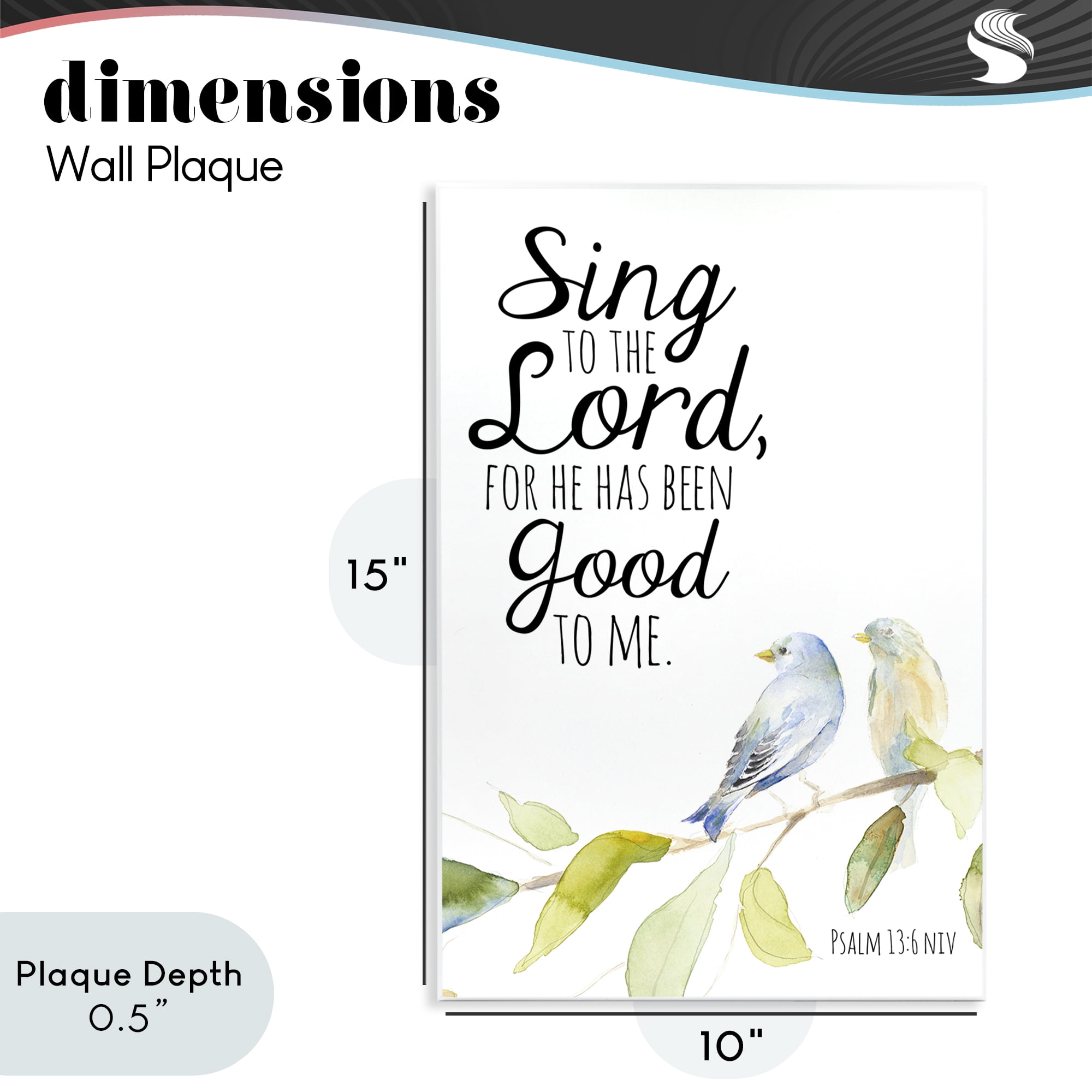 Stupell Industries Sing To The Lord Wall Plaque Art, design by Lanie Loreth