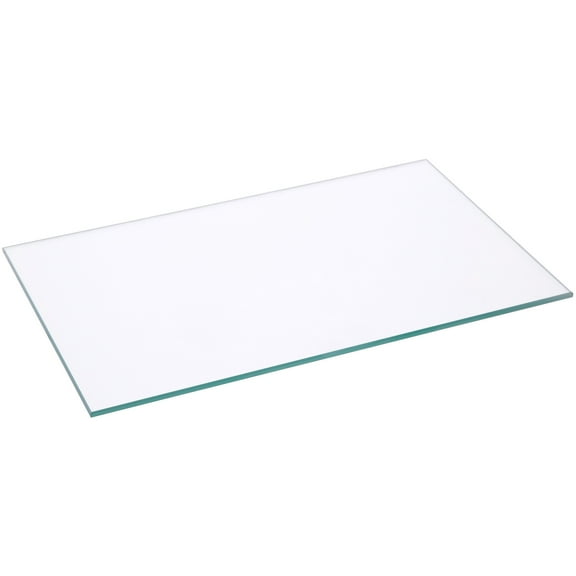 Plymor 5" x 8" Rectangle, 3mm Thick Non-Beveled Clear Glass, Pack of 2