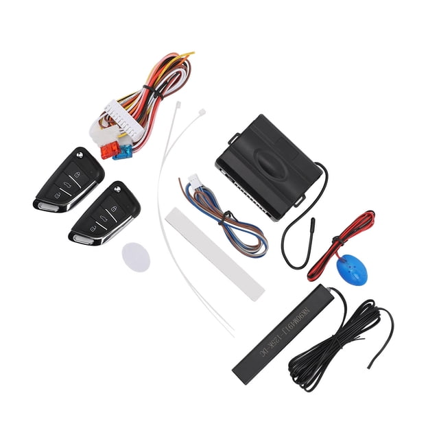 Push Botton Kit de de Arranque Remoto, de Alarma de Automóvil de Entrada Sin Llave Duradero Conveniente Uso DC12V Para Vehículos de Combustible de 12V