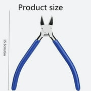 Wire Cutters 2 Pack 6 Inch Wire Cutters Set Spring Loaded Wire Snips Diagonal Cutting Pliers Dikes Precision Wire Clippers Small Flush Cutter for Cutting Wires,Electronics,Cables,Jewelry