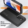 thumbnail image 3 of For Samsung Galaxy A14 Military Grade Dual Layer Shockproof Phone Case Build With Kickstand Dustproof Drop Proof Protective Cover for Galaxy A14 5G 6.6"(Black), 3 of 8