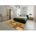thumbnail image 5 of Ahgly Company Machine Washable Indoor Square Transitional Yellow Area Rugs, 6' Square, 5 of 7