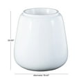 thumbnail image 4 of DecMode 20" Short Floor White Resin Vase, 4 of 14