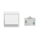 thumbnail image 1 of Interruptor inalámbrico autoalimentado, no requiere pilas, control remoto inalámbrico de dispositivos de iluminación, resistente al agua y seguro, se puede instalar directamente en el baño, etc. (1 TB, 1 of 5