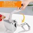 thumbnail image 3 of Stainless Steel Fruit Juicer Lemon Drilling Orange Lemon Juicer Manually Juicer Fruit Squeeze Machine Fruit Vegetable Maker Machine Hand Press Tool Kitchen Gad, 3 of 5