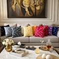 thumbnail image 6 of The HomeCentric Ivory Lumbar Pillow Cover Ribbon Ivory Rose Flower Pillows Cover Pack of 2, 12"x14" (30x35 cm) Lumbar Pillow Cover Rectangle Silk Lumbar Pillow Cover Floral Modern - Ivory Paradise, 6 of 12