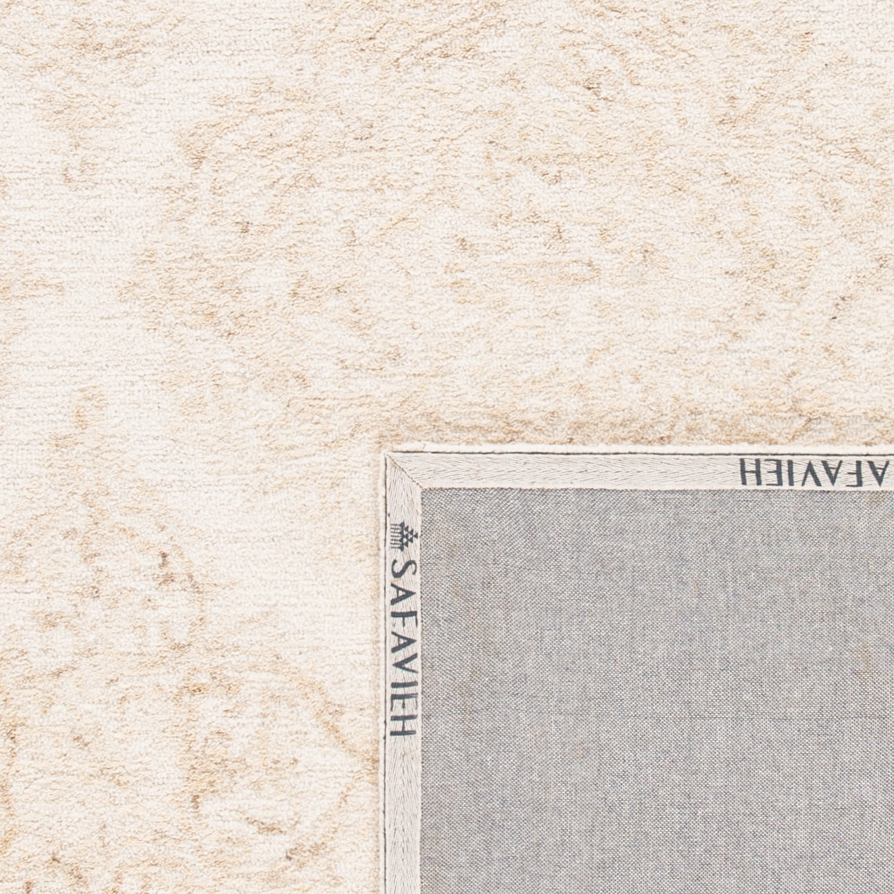SAFAVIEH Abstract Rachelle Trellis Wool Area Rug, Ivory/Beige, 11' x 15'