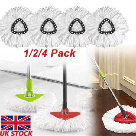 Durable 4pcs 360 Spin Mop Easy Clean Mopping Wring Replacement Heads For Vileda O Cedar Canada Spin Mop Easy Clean Mopping Wring