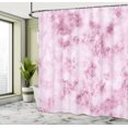 thumbnail image 4 of Ambesonne Marble Print Shower Curtain, Stormy Details Pattern, 69"Wx75"L, Pale Pink, 4 of 4