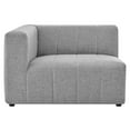 thumbnail image 3 of Sofa Corner Chair, Fabric, Light Grey Gray, Modern Contemporary Urban Design, Living Lounge Room Hotel Lobby Hospitality, 3 of 8