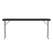 Flash Furniture Kathryn 6' Rectangular Plastic Folding Training Table, Black
