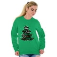thumbnail image 4 of Xmas May Your Days Be Merry Bright Women Plus Size Crewneck Sweatshirt Brisco Brands 2X, 4 of 5