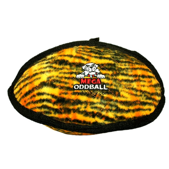 Tuffy Mega Odd Ball Tiger Durable Plush Dog Toys
