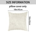 thumbnail image 5 of Unique Bargains 4 Pcs Solid Modern Throw Pillow Covers Beige/Orange, 5 of 6