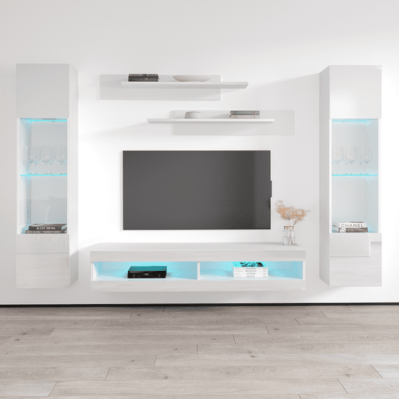 Fly AB3 34TV Wall Mounted Floating Modern Entertainment Center