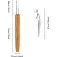 thumbnail image 2 of 5pcs 0.75mm Dreadlock Crochet Hook Tool Hair Dreadlocks Needle Weaving for Braid Craft, 2 of 7