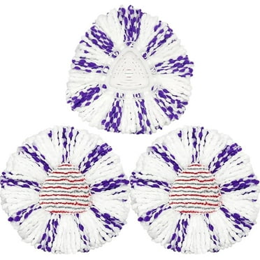 Mop Replacement Heads for Vileda Turbo EasyWring Microfibre Replacement Mop Heads Deep Cleaning for All Floors and Surfaces, Pack of 3