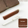 thumbnail image 1 of Porte-crayon en Cuir PU Sac de Rangement pour Stylos Étui à Stylos Couleur Unie Résistant à l'Usure Housse de Protection pour Stylo Petit Signe A8, 1 of 6