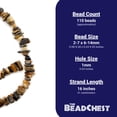 thumbnail image 4 of The Bead Chest Tiger Eye Chip Beads 6-14mm Brown Chips Gemstone 16 Inch Strand, 4 of 4
