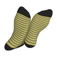 thumbnail image 5 of KLL Mardi Gras Purple Yellow Plaid Print Cool Socks Men's Women's Crew Socks Funny Crazy Novelty Stockings, 5 of 7