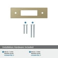 thumbnail image 4 of Amerock Medora 3 inch (76mm) Center-to-Center Rectangle Golden Champagne Cabinet Pull Backplate, 4 of 6