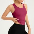 thumbnail image 4 of JGGSPWM Women's Compression Tank Top Shapewear Racerback Sleeveless Gym Shirt Tees Red 2XL, 4 of 6