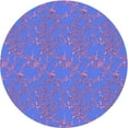 thumbnail image 1 of Ahgly Company Machine Washable Indoor Round Transitional Sky Blue Area Rugs, 5' Round, 1 of 7