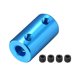 thumbnail image 1 of Acoplamiento de eje flexible 6mm a 6mm L25xD14 acoplador rígido de motor paso a paso conecta azul, 1 of 3