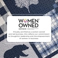 thumbnail image 4 of Lodge Quilt Set - Lightweight, Soft, All-Season - 3-Piece Reversible Rustic Bedding Set (King / California King, Navy / Grey), 4 of 6