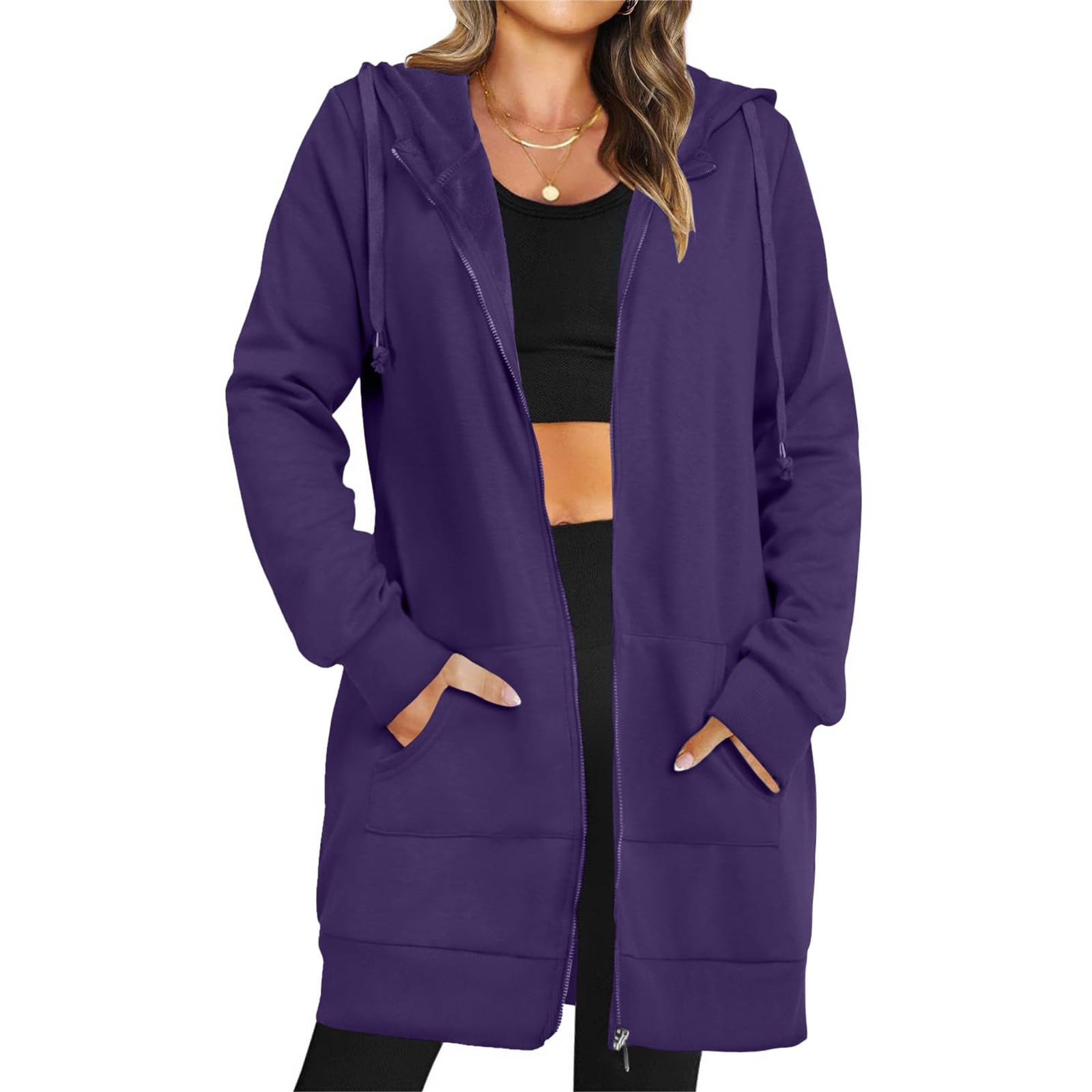 高い信頼 厚い信頼 Zip up Hoodie,Womens Long Sleeve Sweatshirt Women's Casual Clothing