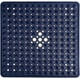 thumbnail image 1 of Square Bath Shower Tub Mat for Bathroom, Non Slip Bathtub Mats with Suction Cups, Drain Holes, Machine Washable, 21 x 21 Inches, Navy Blue, 1 of 5