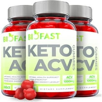 (3 Pack) Biofast Keto ACV Gummies - Apple Cider Vinegar Supplement for Weight Loss - Energy & Focus Boosting Dietary Supplements for Weight Management & Metabolism - Fat Burn - 180 Gummies