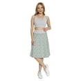 thumbnail image 2 of Women's Floral Botanical Beauty Romantic A-line Printed Skirt Casual Wear, 2XL, Grey Green and Pale Pink, by Ambesonne, 2 of 6
