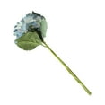 thumbnail image 3 of Decorative Artificial Flower Single Stem Silk Cloth Fake Flower Home Office Wedding Party Floral Decor  Blue, 3 of 6