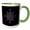Green/White, variant on 3drose, Pretty Purple Eight Point Flower Patterned Snowflake, 15oz Mug