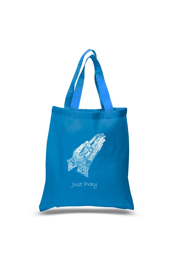 Small Word Art Tote Bag - Prayer Hands